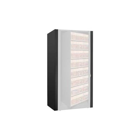 Datum Filing Systems Rotary File Cabinet Components, Legal End Panel Kit, 8-High, Black XLG-8E-T25